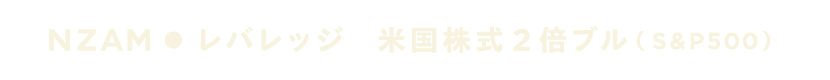 レバレッジ 米国株式２倍ブル（S＆P500）